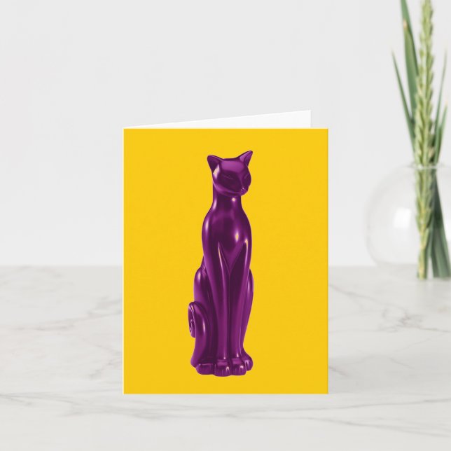 Cartão ~ Roxo Cat / Convites (Frente)