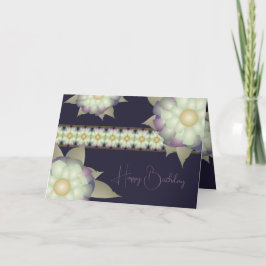 Cartão Roxo com Dourado