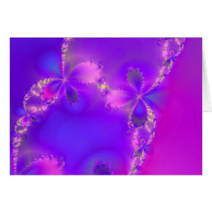Cartão roxo espiritual dos fractals