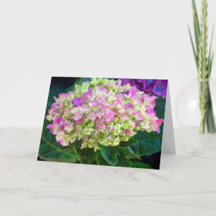 Cartão Roxo Hydrangea Doce Amigo