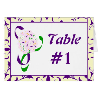 Cartão Roxo, Limão, Número de Tabela de Casamento tema da