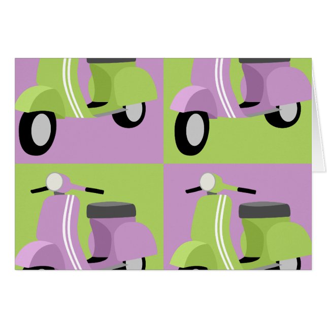 Cartão Roxo & verde (Frente Horizontal)