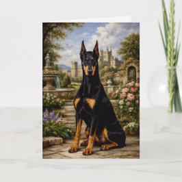 Cartão Royal Doberman Garden Card