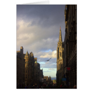 Cartão Royal Mile em Edimburgo, Escócia