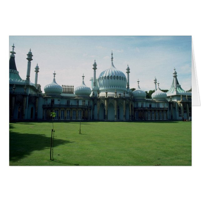 Cartão Royal Pavilion, Brighton, Inglaterra (Frente Horizontal)