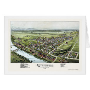 Cartão Royersford, mapa panorâmico do PA - 1893