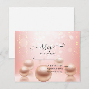Cartão RSVP 30º Aniversário de Casamento de Pérola