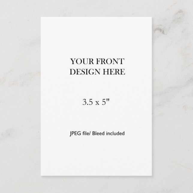 Cartão RSVP 3.5x5" Double Sided Card Printing (Frente)