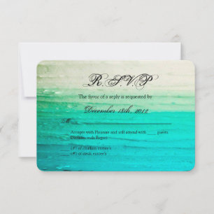 Cartão RSVP 3x5 R.S.V.P. Glacé azul do módulo de placa de resp