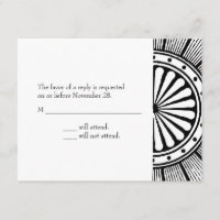 A2 Art Deco Response Card