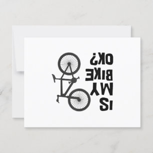 Cartão RSVP A Minha Bicicleta Está Engraçada?