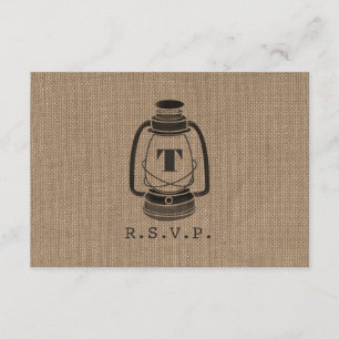 Cartão RSVP A serapilheira inspirou o monograma R.S.V.P. da