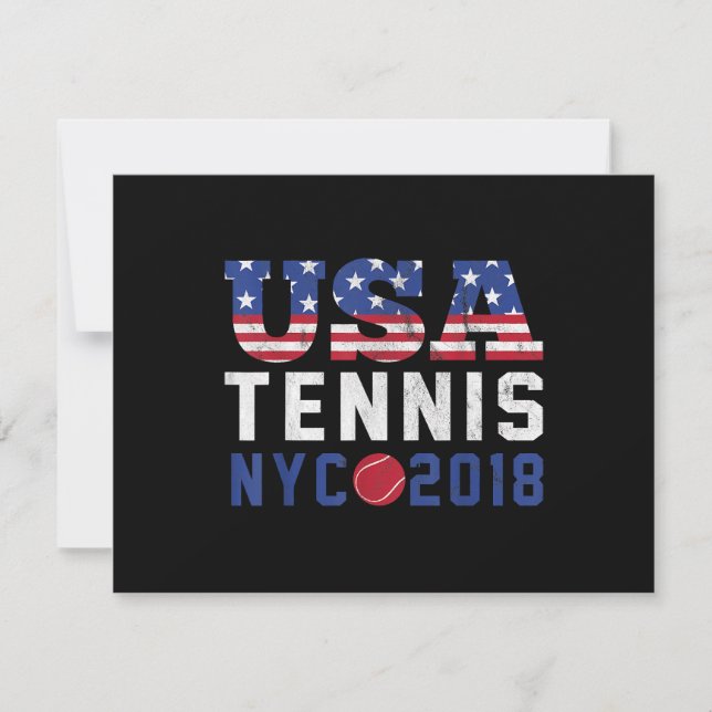 Cartão RSVP Abertura Tênis US New York 2018 (Frente)