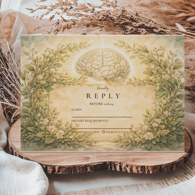 Cartão RSVP Academic Psychology Graduation (Criador carregado)