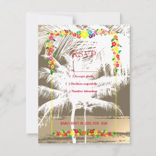 Cartão RSVP Alá Moana