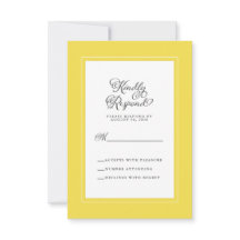 Amarelo e Branco | Envelope de Casamento Elegante
