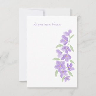 Cartão RSVP Aquarela Lilac