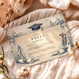 Cartão RSVP Architect Student Graduation Design