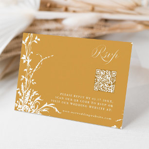 Cartão RSVP Arco de Jardim Botânico Romântico para Casamento n