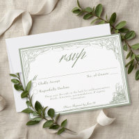 Arco de Treliça Botânica Vintage Sage Casamento QR