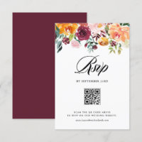 Autumn Blooms Floral Garland Casamento outono Códi
