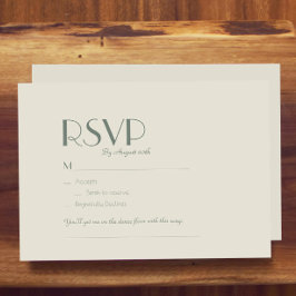 Cartão RSVP Autumn Boho Deco | Cream Wedding Song Request