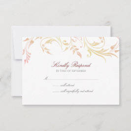 Cartão RSVP Autumn Swirl
