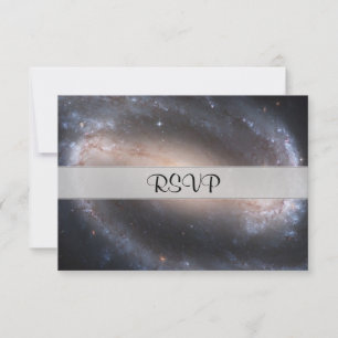 Cartão RSVP Barred Spiral Galaxy
