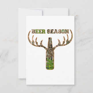 Cartão RSVP Beer Season Hunter Gift Para Hunter