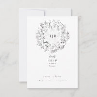 Belo Monograma Floral Casamento De Ferro Escrito
