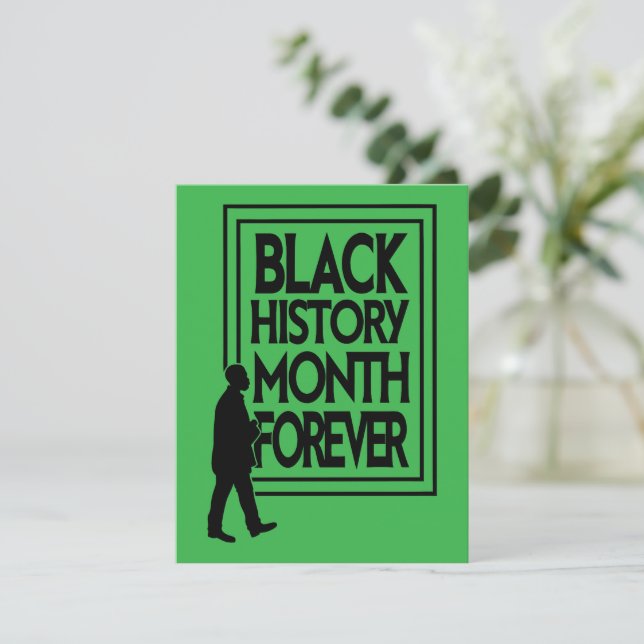 Cartão RSVP Black History Month Forever (Em pé/Frente)