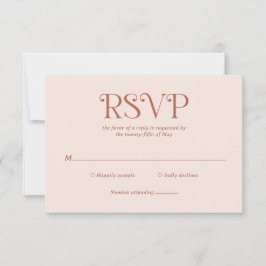 Cartão RSVP Blaire Neutral Modern Wedding
