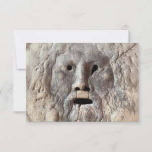 Cartão RSVP Boca da Verdade - La Bocca della Verità, Roma Itál
