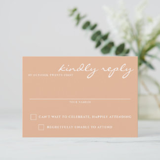 Cartão RSVP Boho