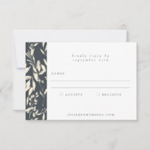 Boho Minimalista Negra Desenho Botânico