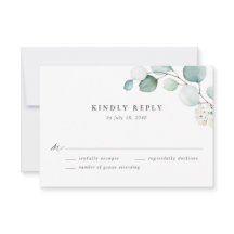 Boho Watercolor Eucalyptus Deixa Casamento