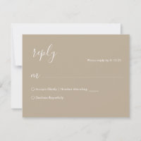 Cartão RSVP Boho Wedding