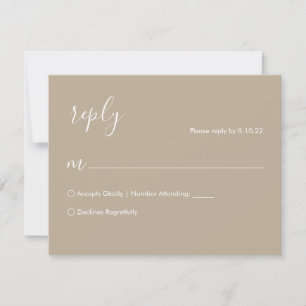 Cartão RSVP Boho Wedding