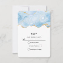 Borda Azul Elegante e Agata Dourada