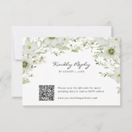 Cartão RSVP Botânica Elegante