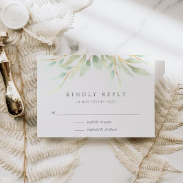 Cartão RSVP Botânico Airy
