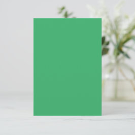 Cartão RSVP Botão Personalizado Esmeralda Verde