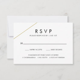 Cartão RSVP Bridget Geométrico Modern Wedding