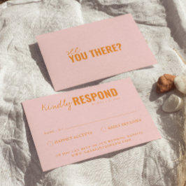 Cartão RSVP Brincadeira Colorida Moderna Retrô Whimsical