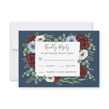 Burgundy Peony Dusty Anemone Azul Casamento Floral