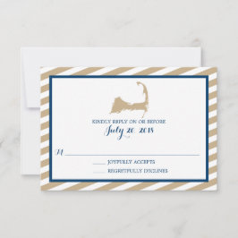 Cartão RSVP Cabo Cod | VP de Casamento