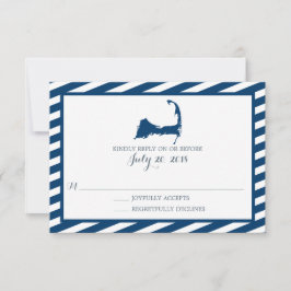 Cartão RSVP Cabo Cod | VP de Casamento