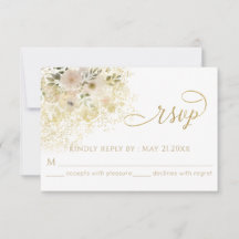 Caligrafia dourada floral romântica rosa suave