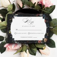 Caligrafia Floral Preta de Belas Artes