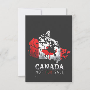 Cartão RSVP Canadá não é para vender a Engraçado Trump America